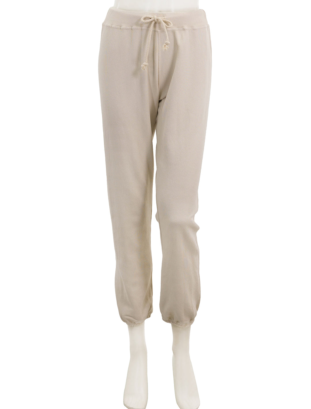 Front view of Perfectwhitetee's toni jogger in sugar.
