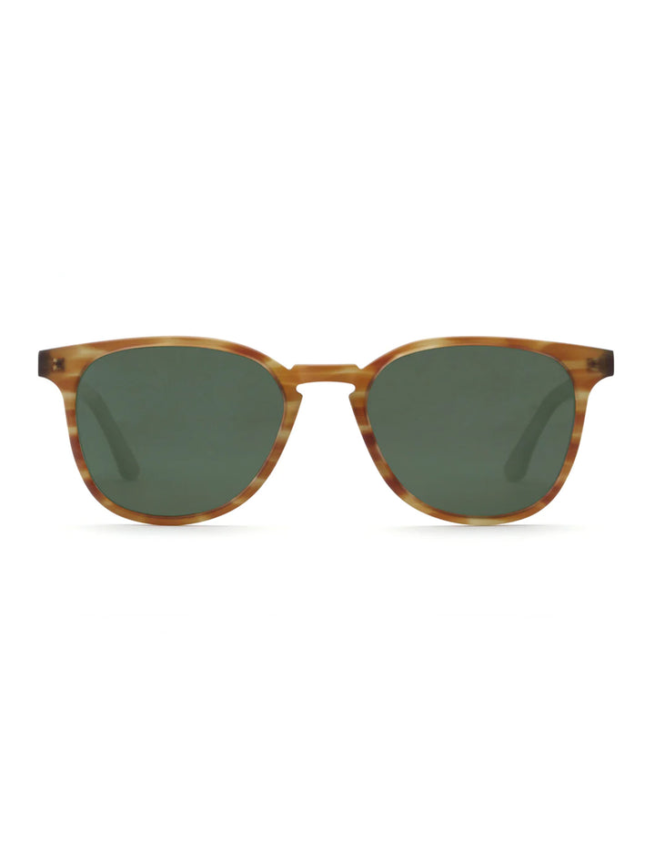 Front view of Krewe's olivier in matte willow - polarized.