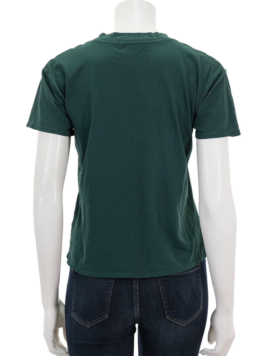 Back view of Perfectwhitetee's harley tee in pine.