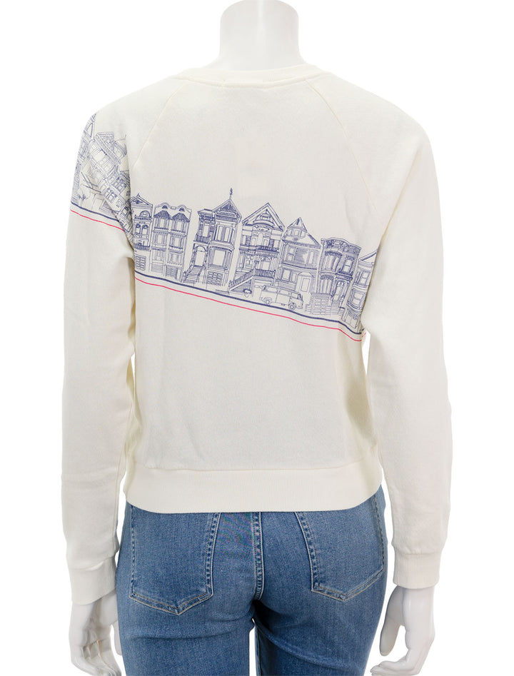 back view of vintage SF sweatshirt
