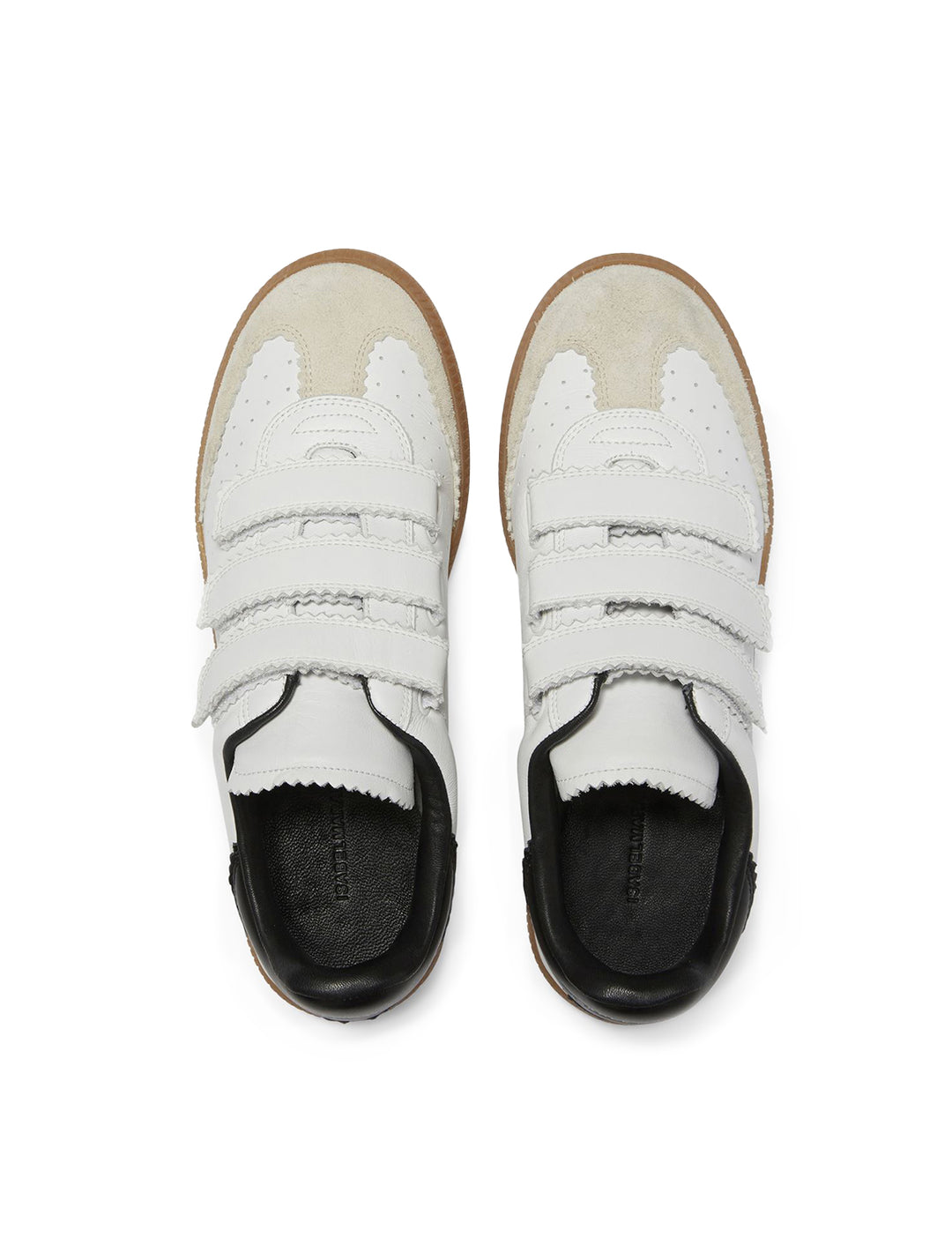 Overhead view of Isabel Marant Etoile's Beth Sneaker in White.