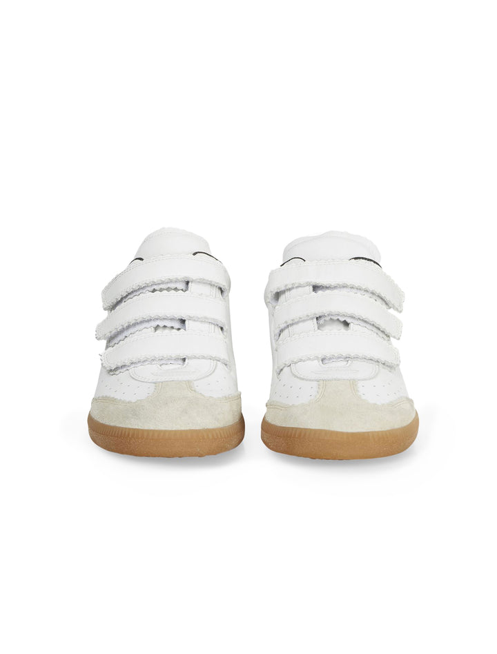 Front view of Isabel Marant Etoile's Beth Sneaker in White.