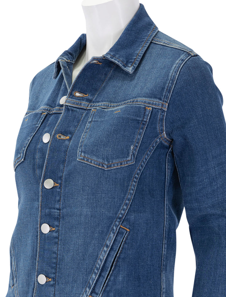 janelle slim raw jacket in authentique
