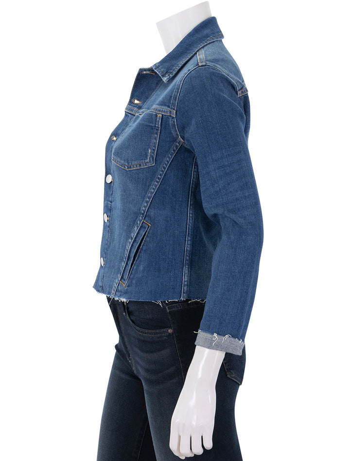 janelle slim raw jacket in authentique