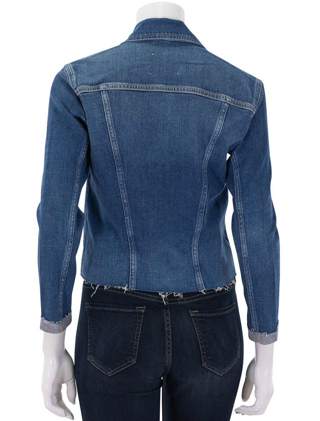 janelle slim raw jacket in authentique