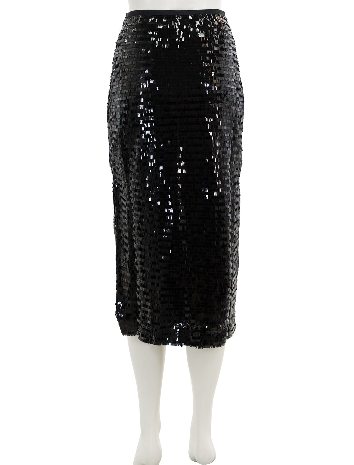 dinah midi skirt in black sequins