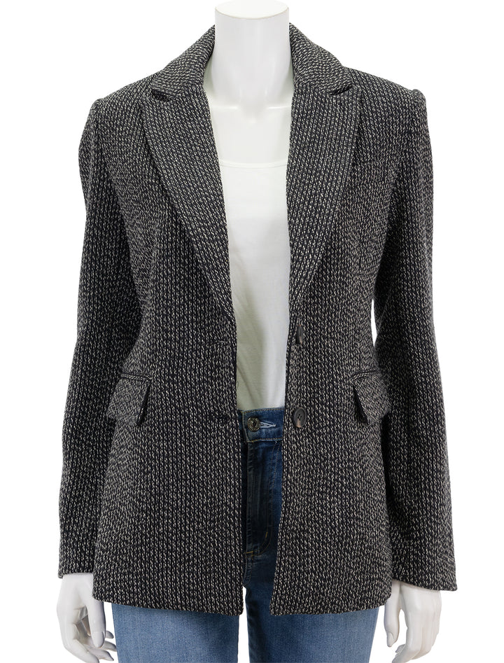 Front view of Steve Madden's justine blazer.