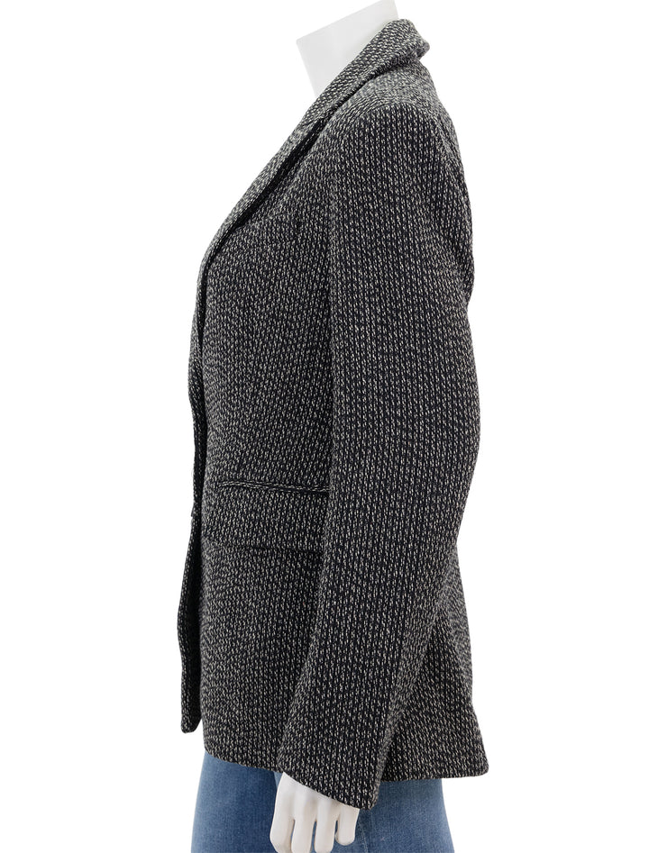 Side view of Steve Madden's justine blazer.