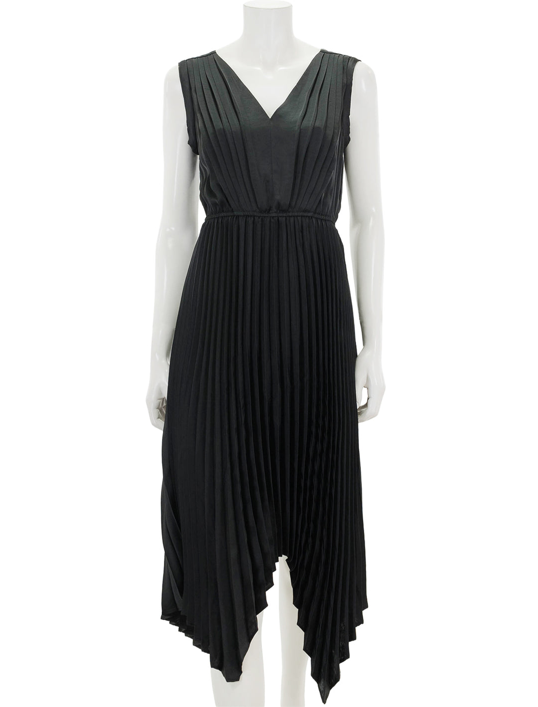 Front view of Steve Madden's donna dress in black.
