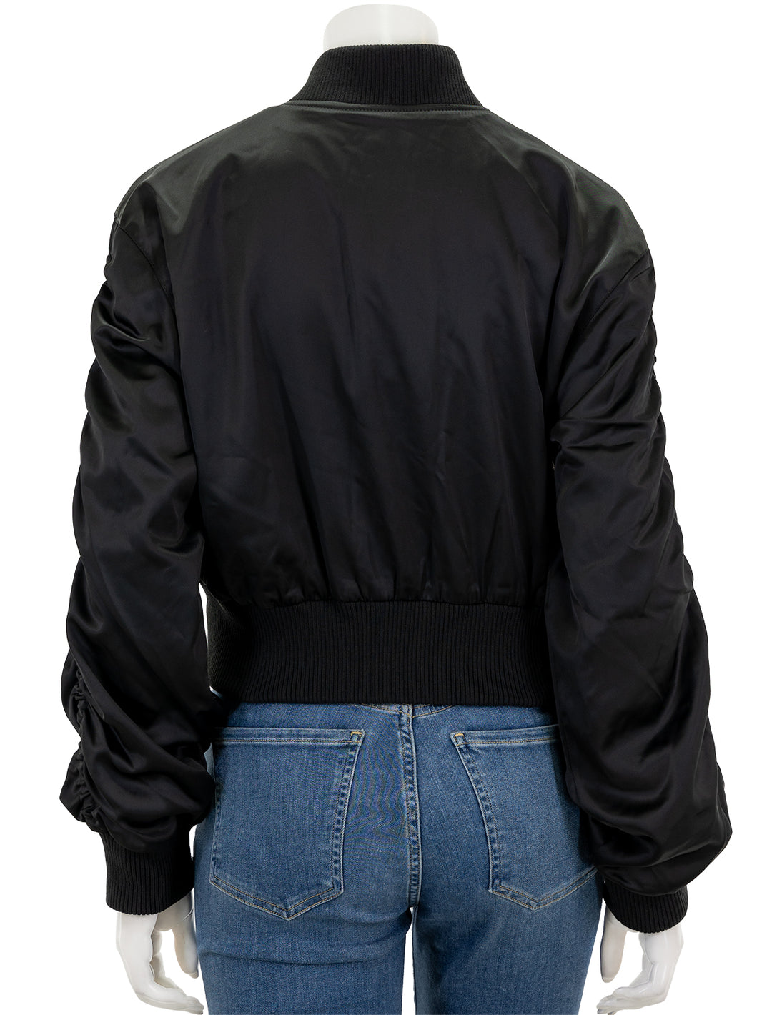 Back view of Steve Madden's costa jacket in black.