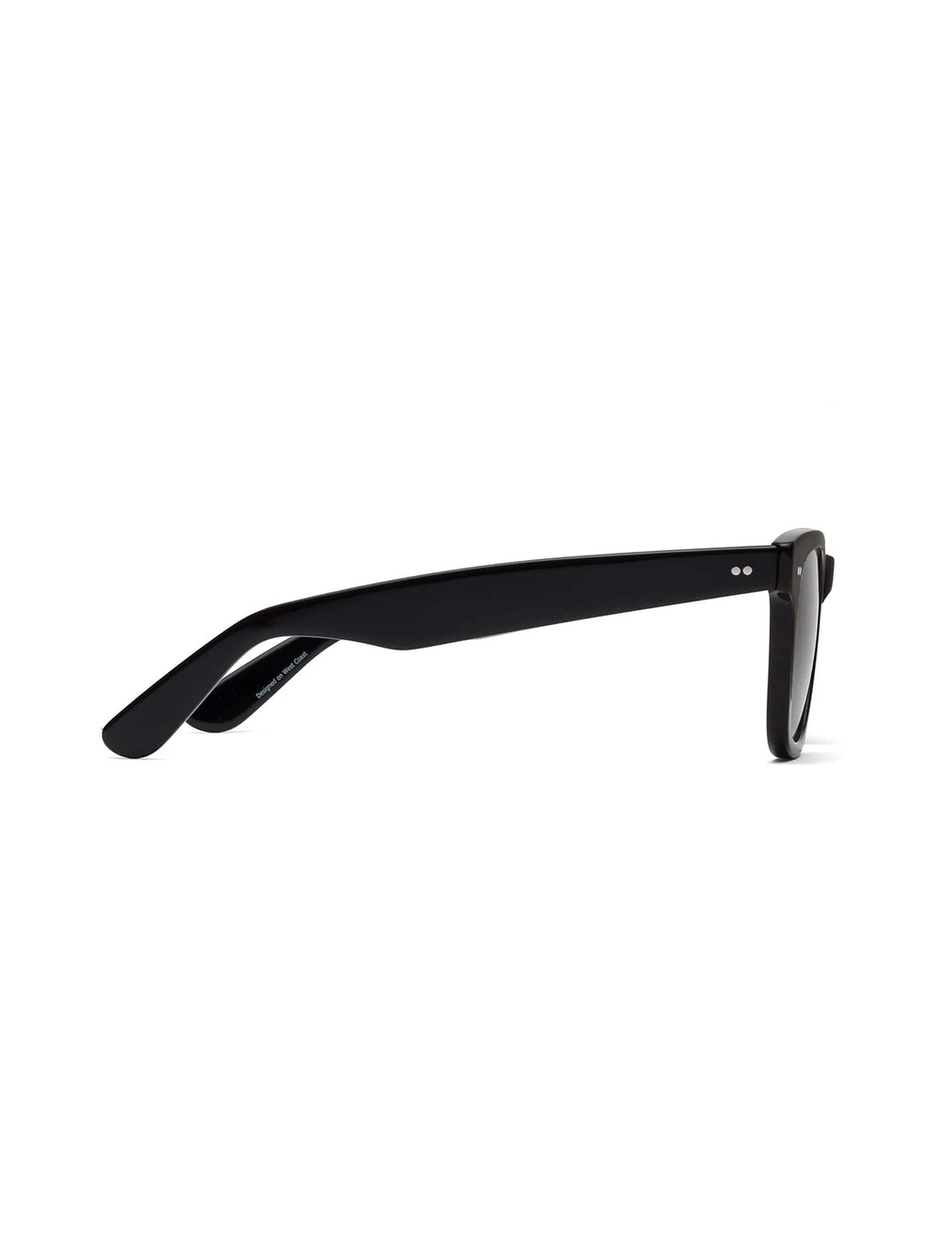 Side view of Caddis' porgy progressive sunglasses in gloss black.