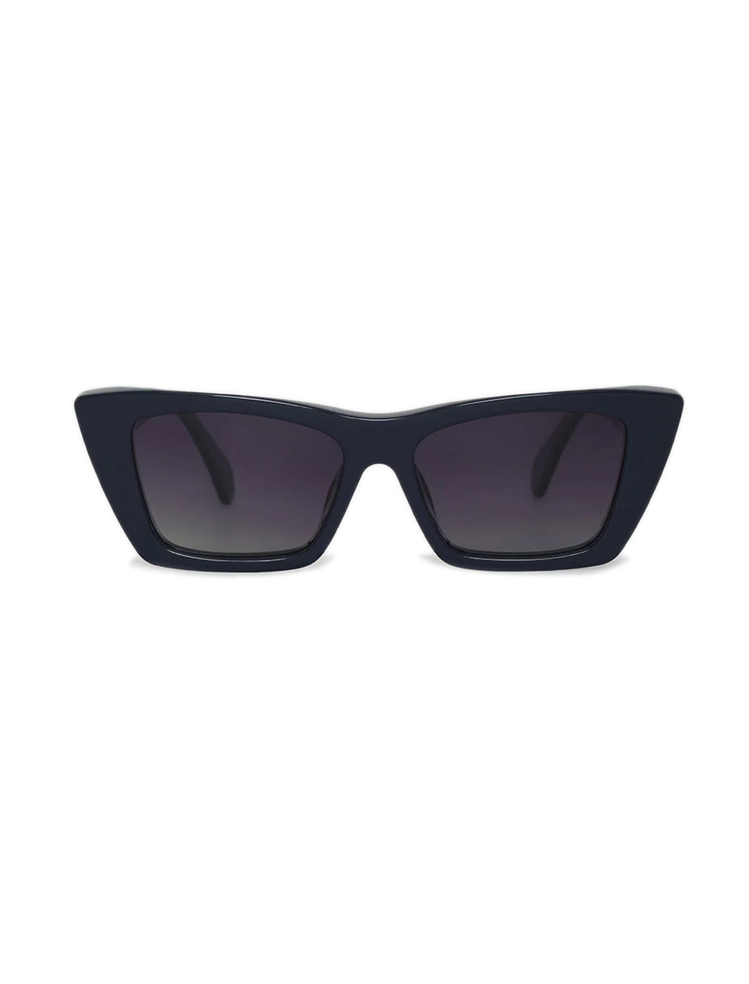 Front view of Anine Bing's levi sunglasses in navy.