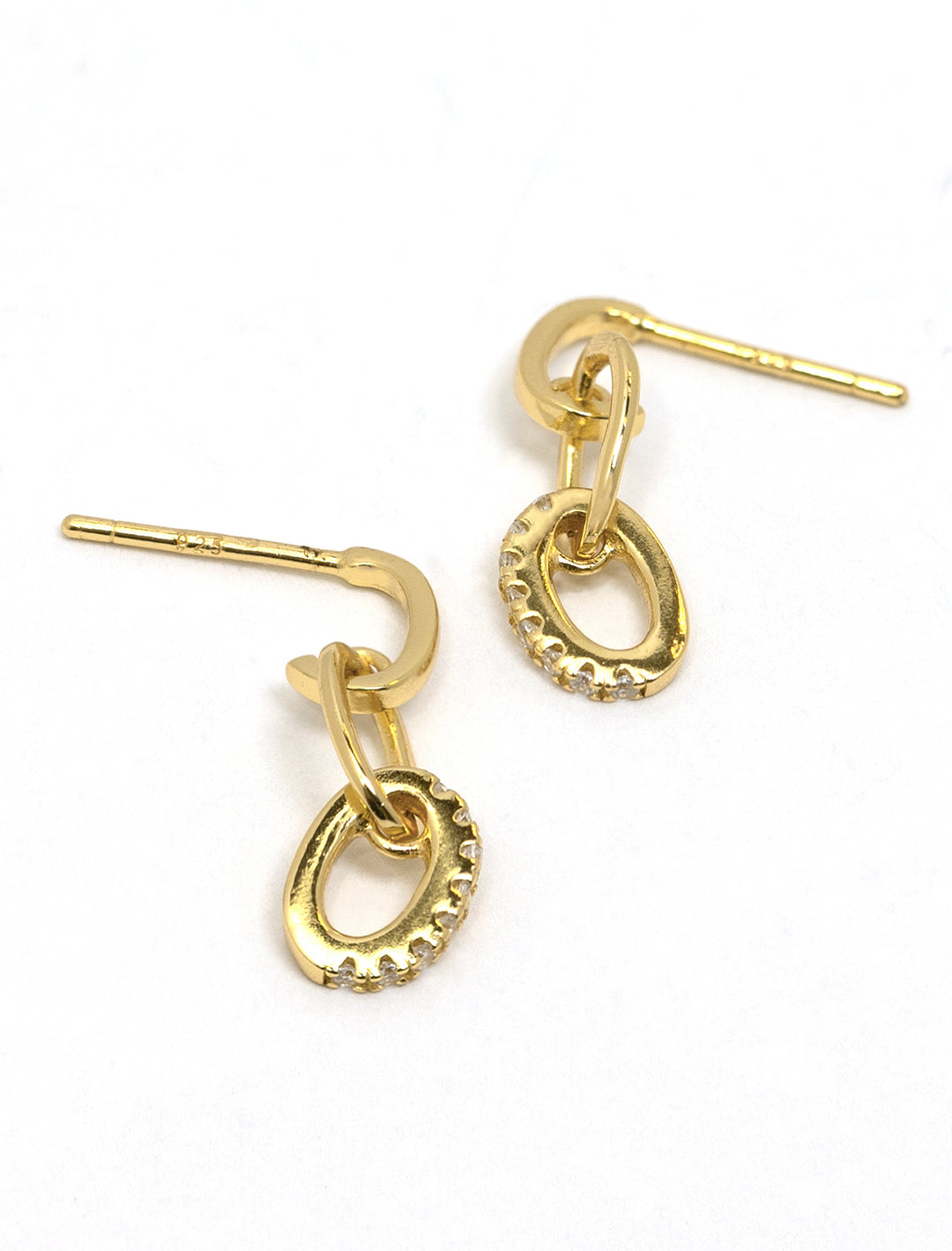 link pave drop earrings (2)