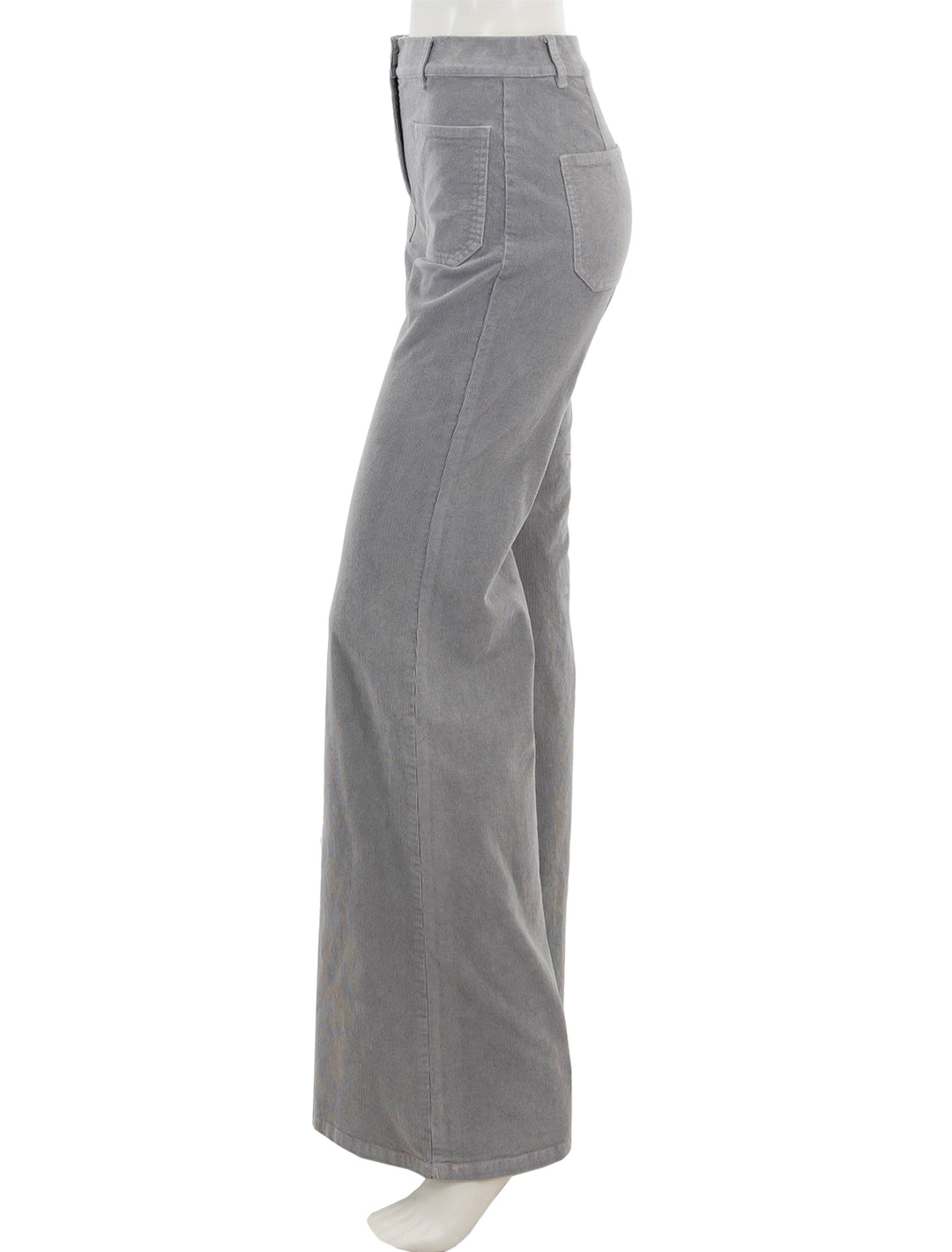 Side view of Nili Lotan's florence pant in grey.