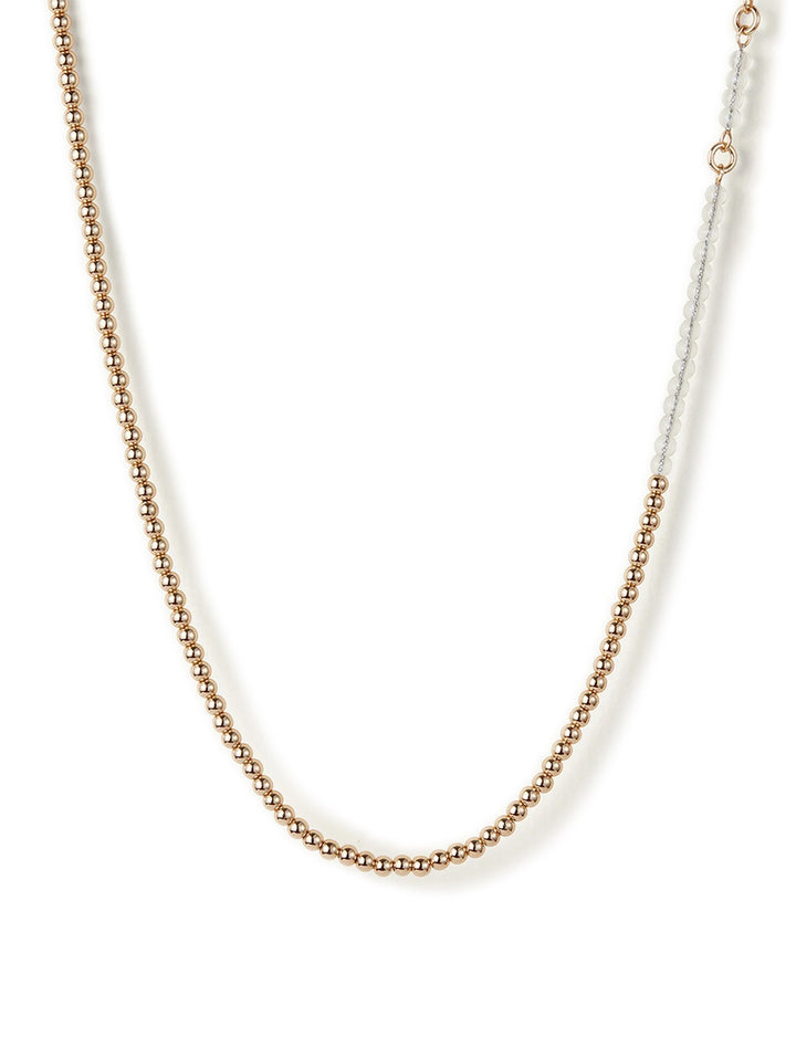 pia choker necklace in gold and clear