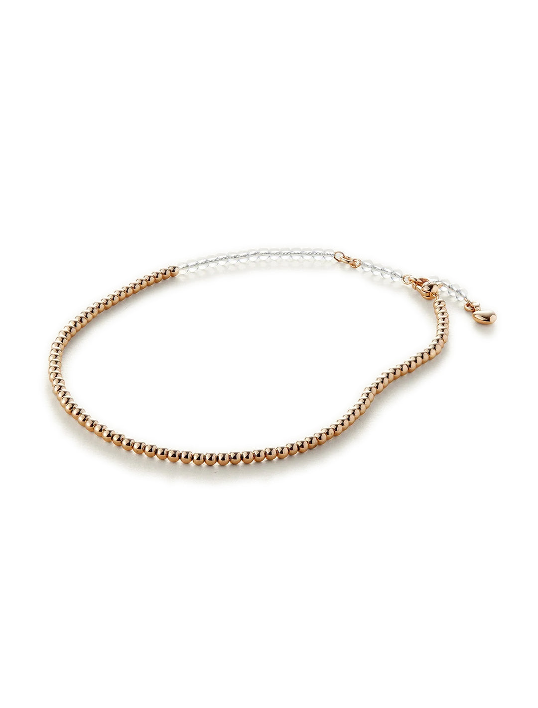 pia choker necklace in gold and clear (2)