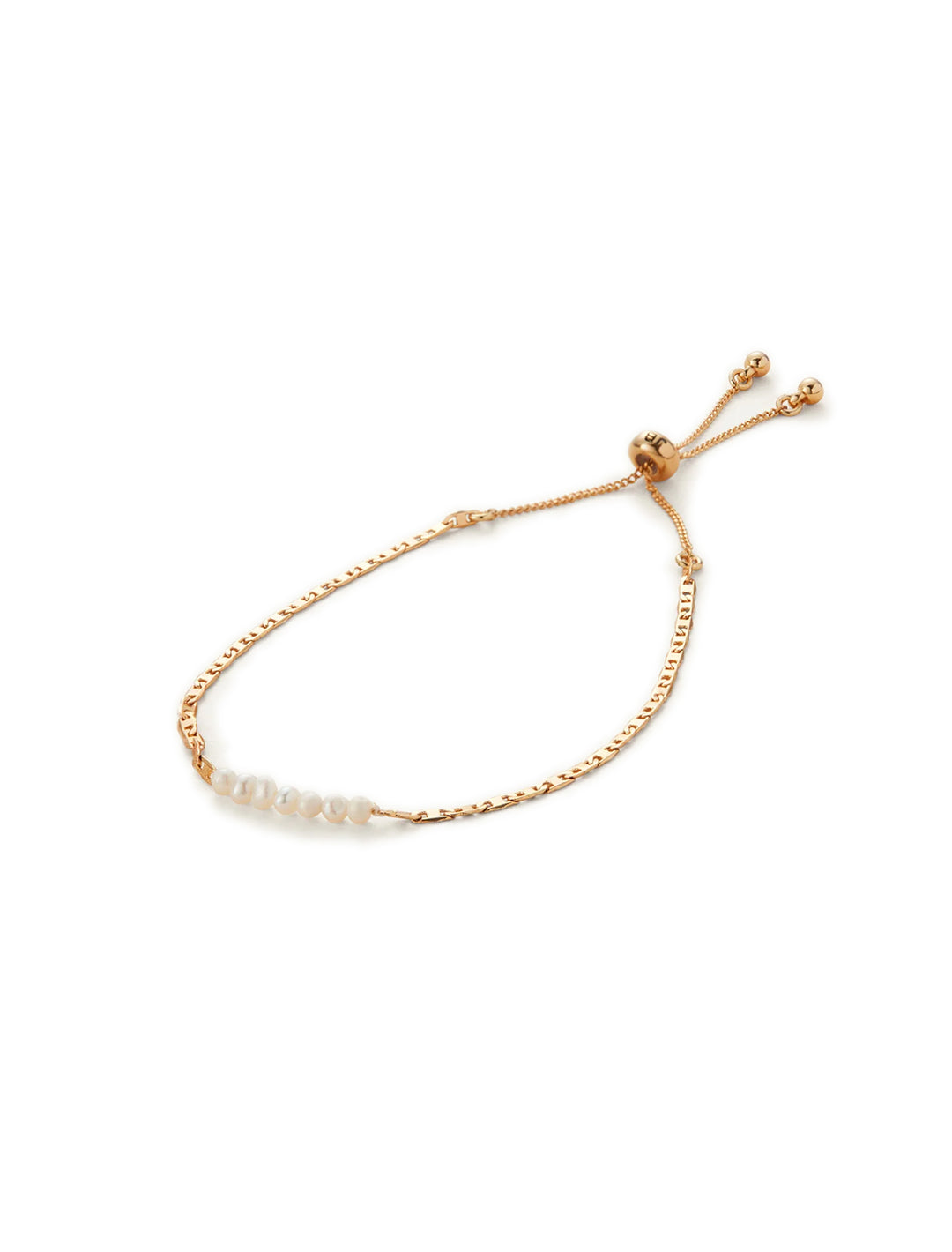 delphine pearl and chain bracelet