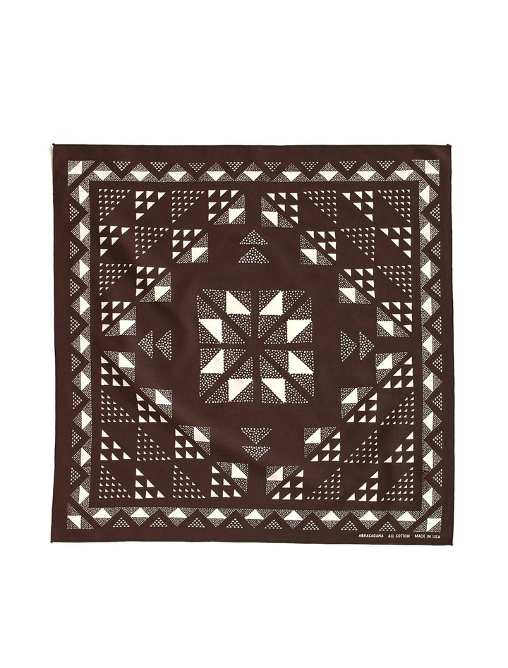 Abracadana's quilt bandana in brown.