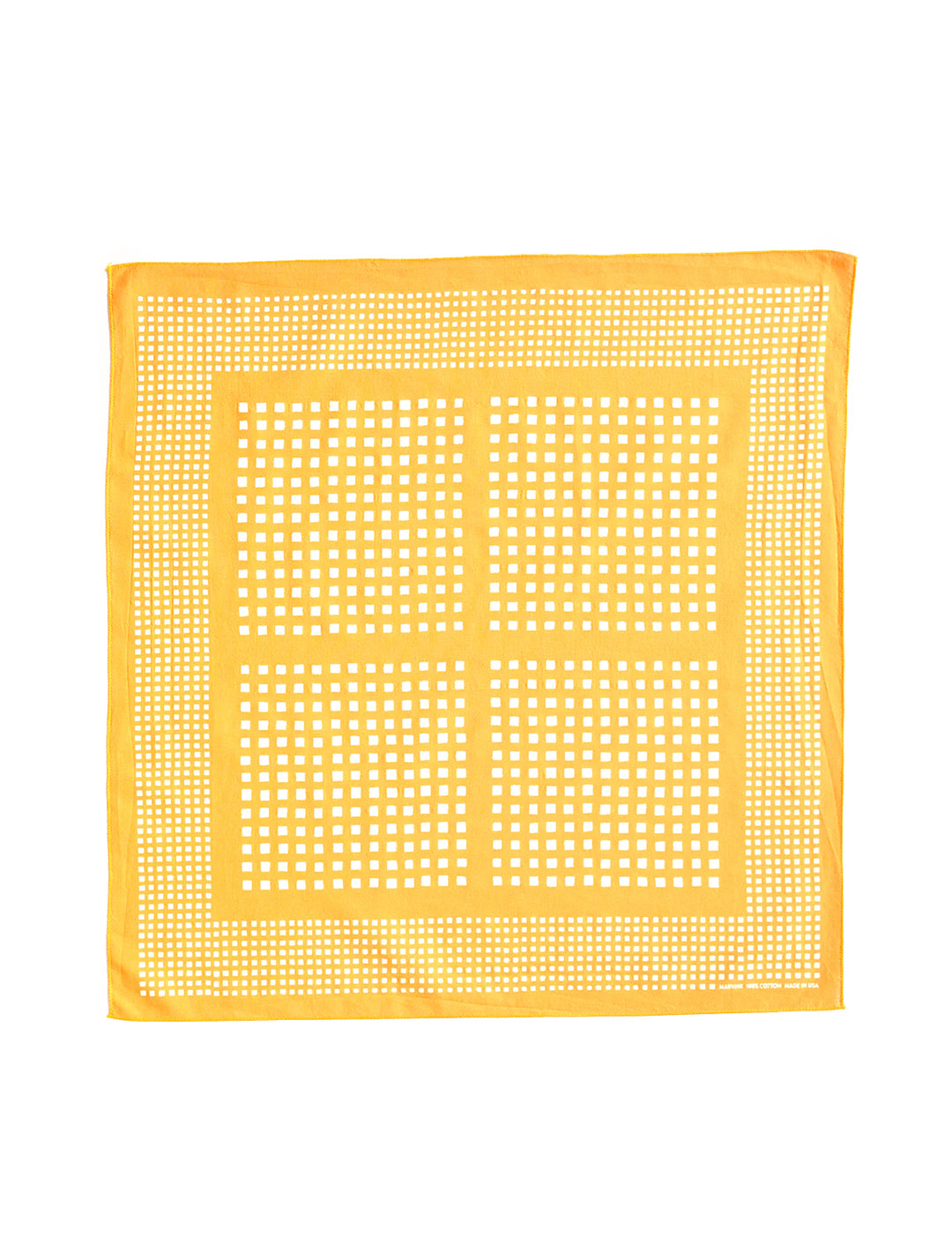 Abracadana's windowpane bandana - yellow.