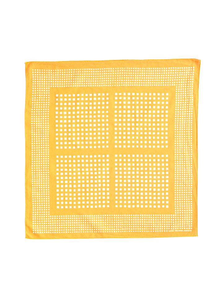 Abracadana's windowpane bandana - yellow.