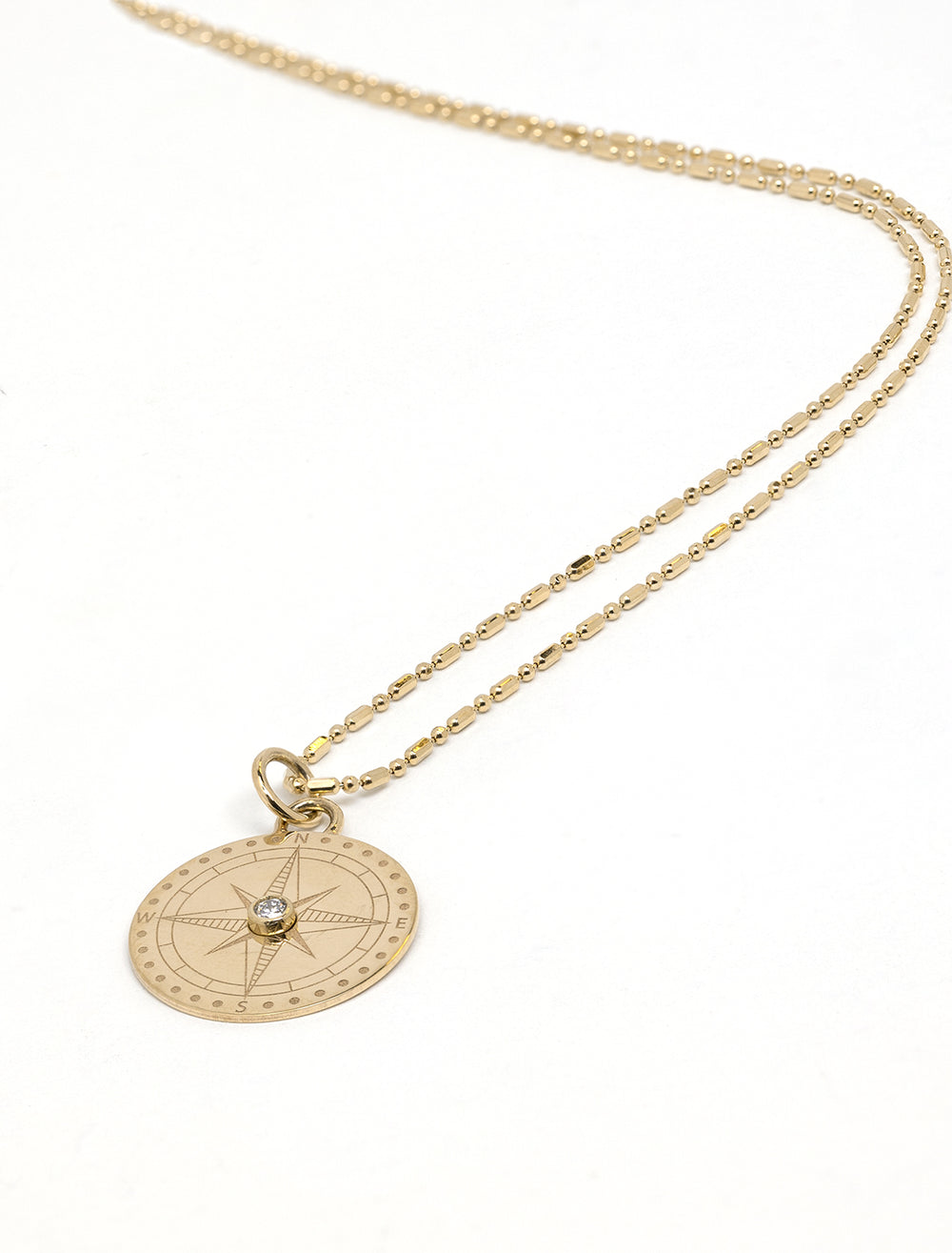14k small compass necklace | 18" (2)