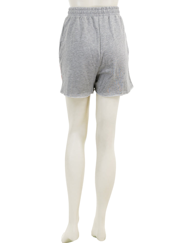 Back view of Recess Apparel's Madtown Sweat Shorts in Grey.