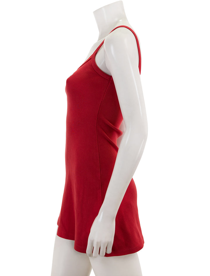 Side view of Recess Apparel's wisco tank dress.
