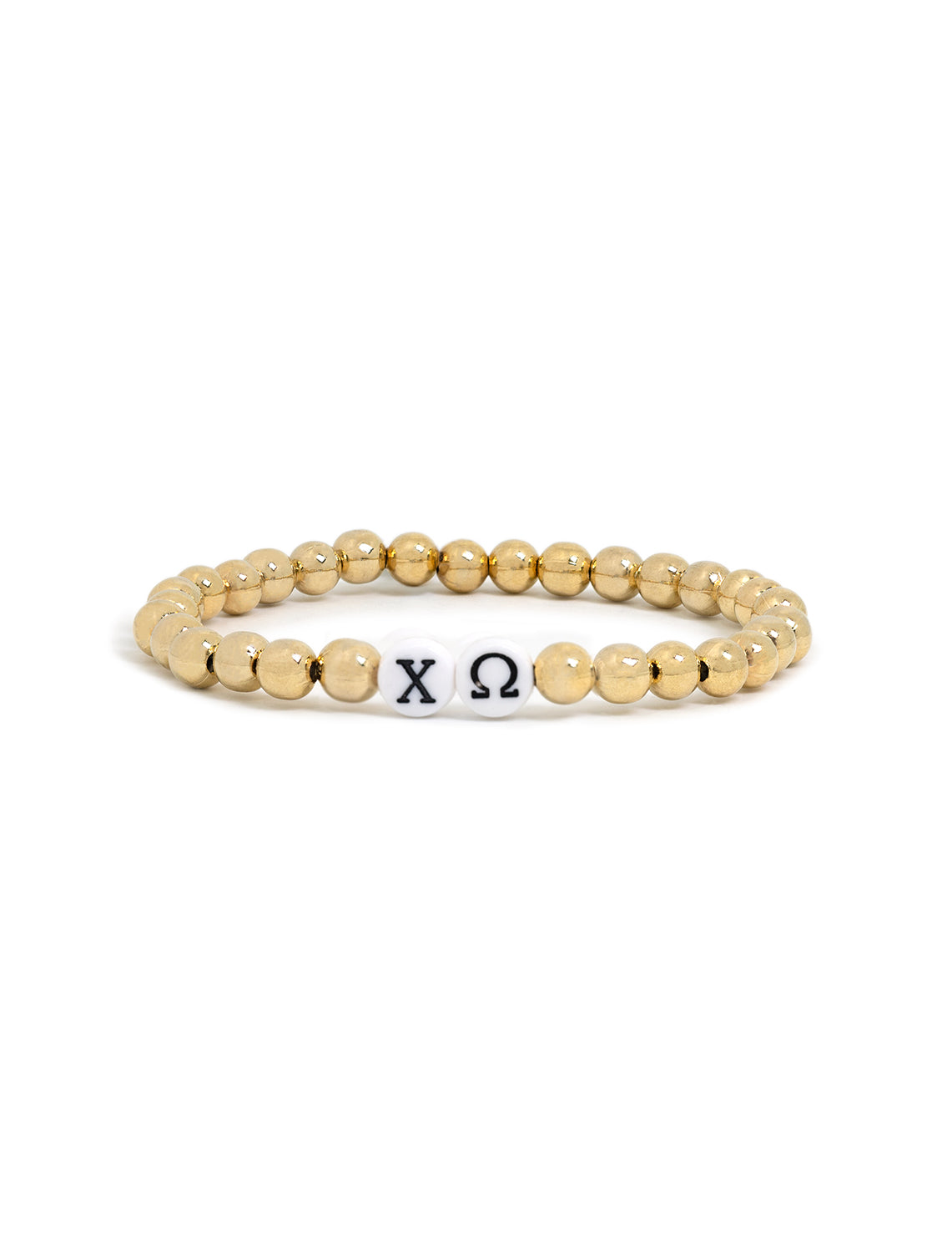 chi omega beaded bracelet