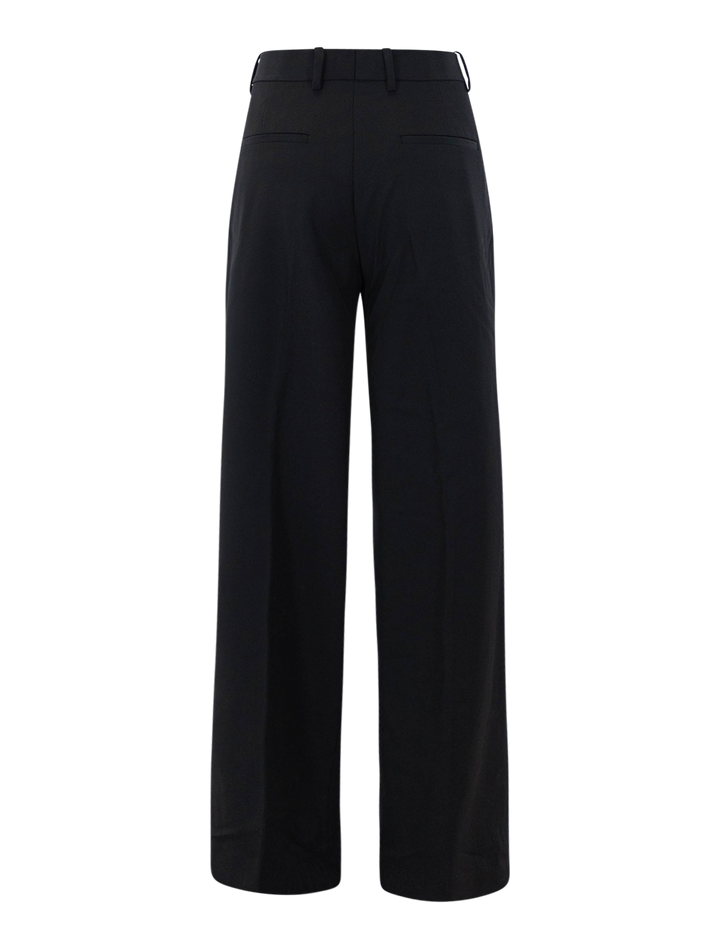 belted trousers in black