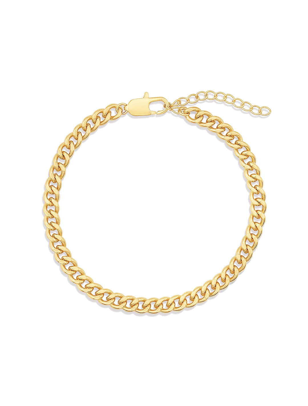 drew curb chain bracelet in gold