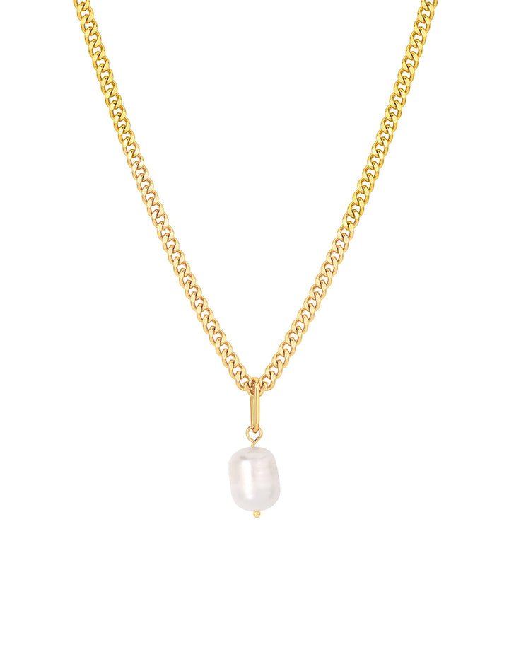 colette pearl curb necklace