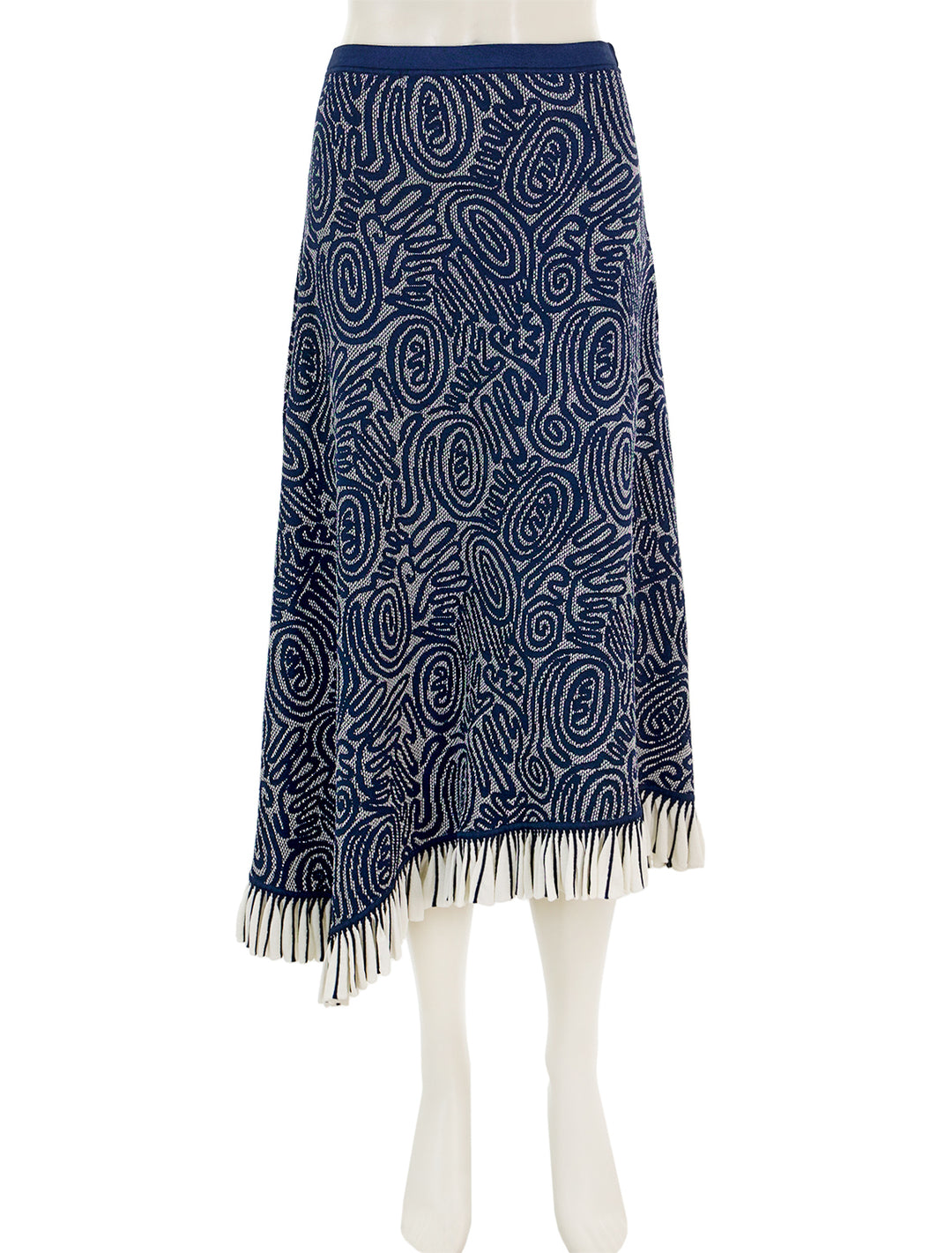Front view of Ulla Johnson's josephine skirt in ink.