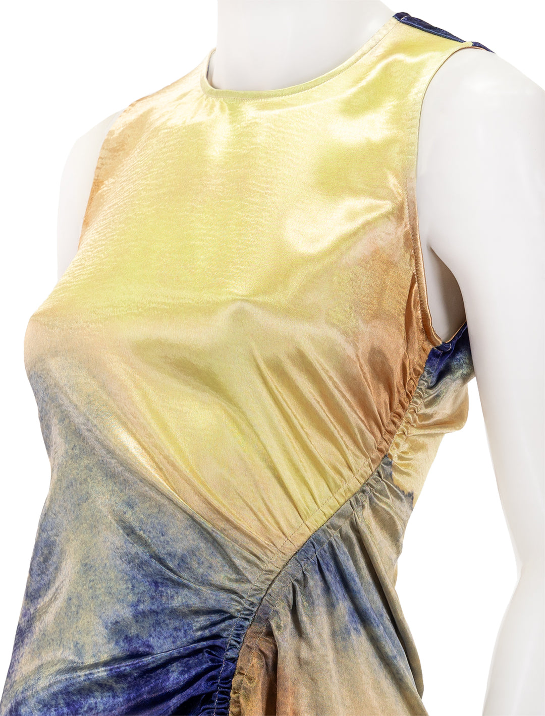 Close-up view of Ulla Johnson's cordelia dress in mirage.
