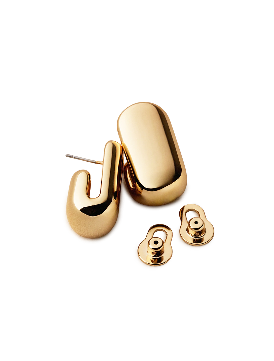 leon earrings in gold