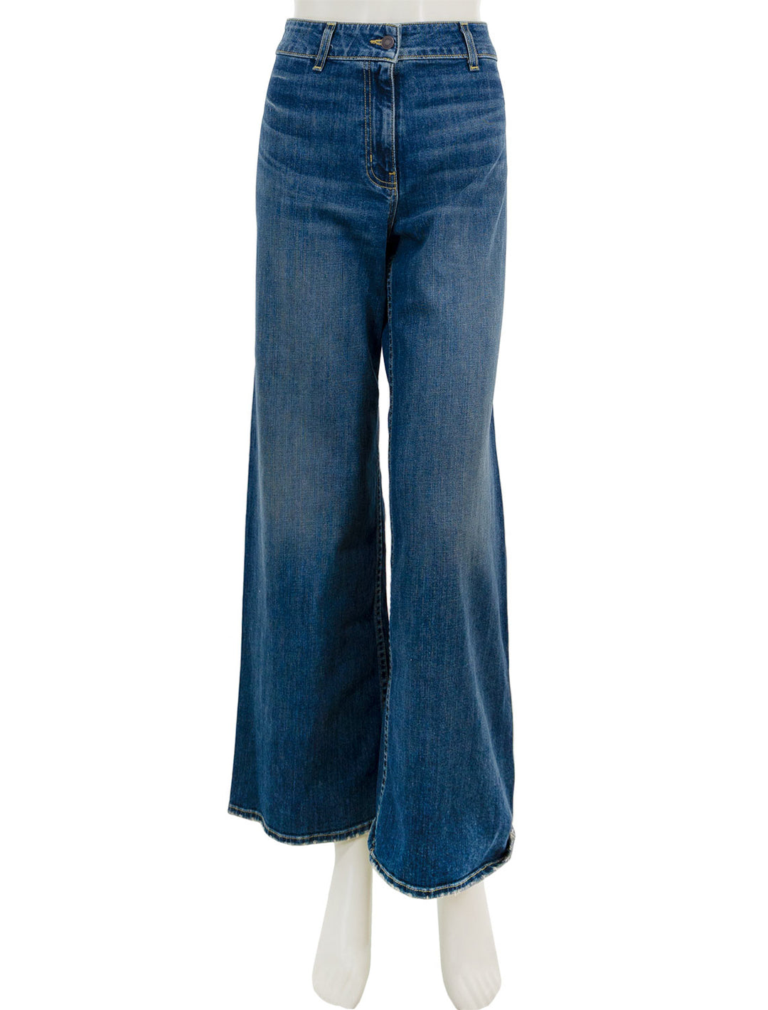 Front view of Nili Lotan's megan jean in classic wash.
