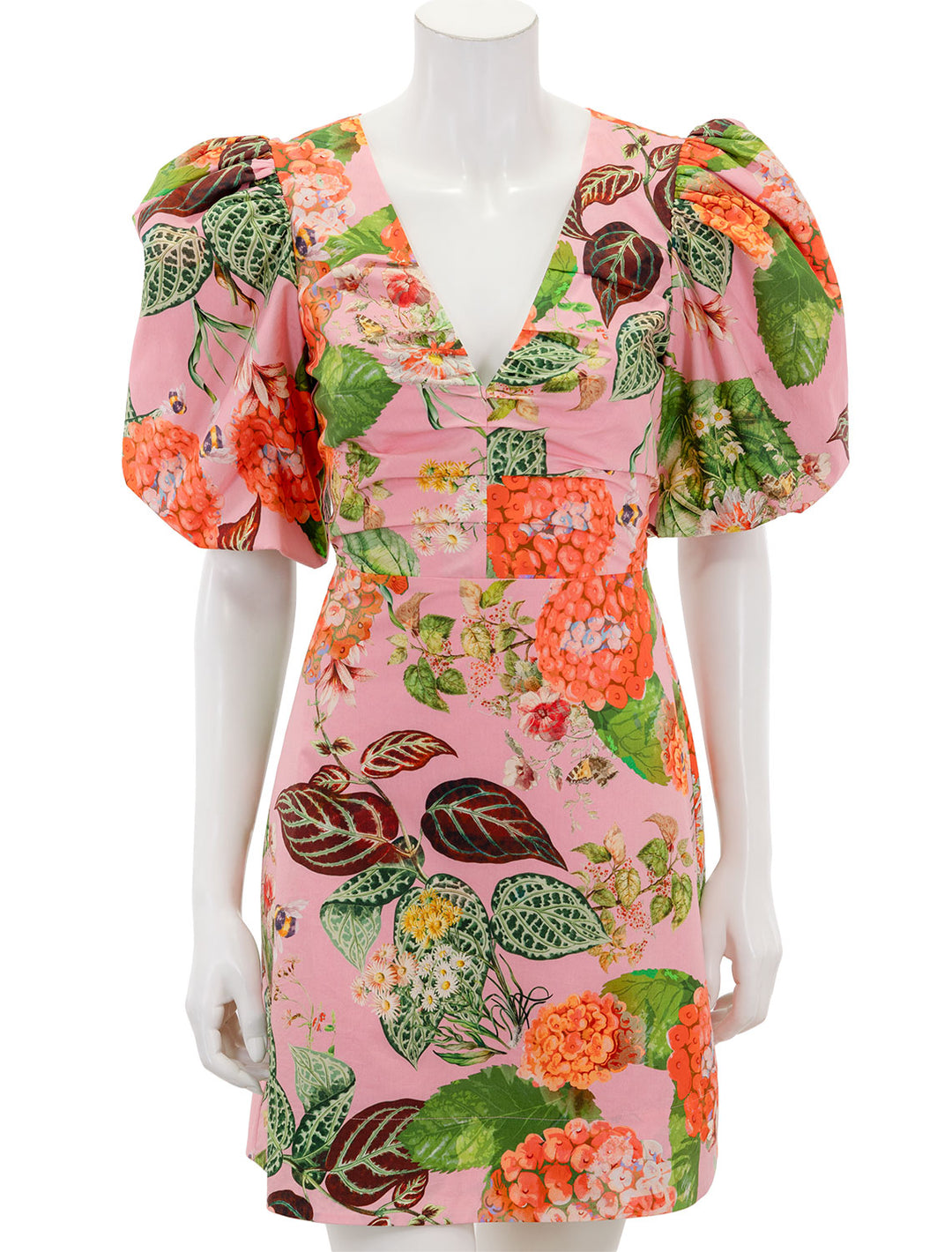 Front view of Cara Cara's Aliza Dress in Avery Floral Pink.