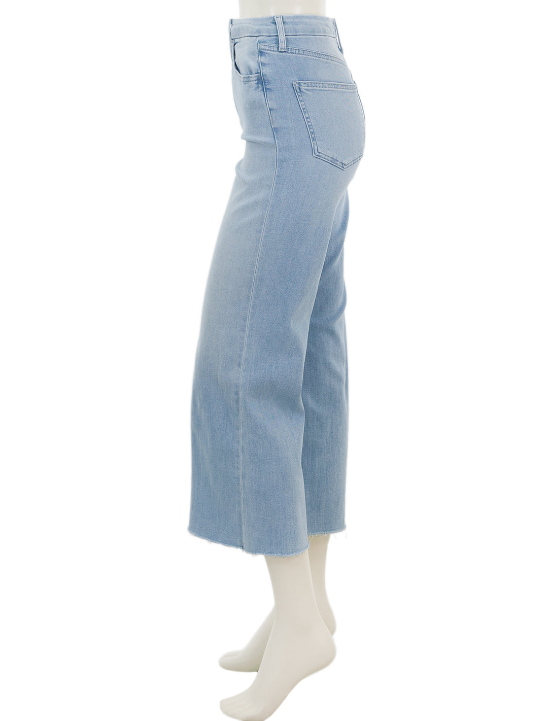 Side view of Frank & Eileen's galway wide leg in super washed.