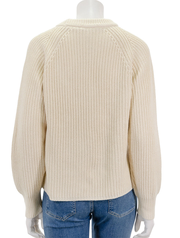 Back view of Alex Mill's Amalie Pullover Sweater in Ivory.
