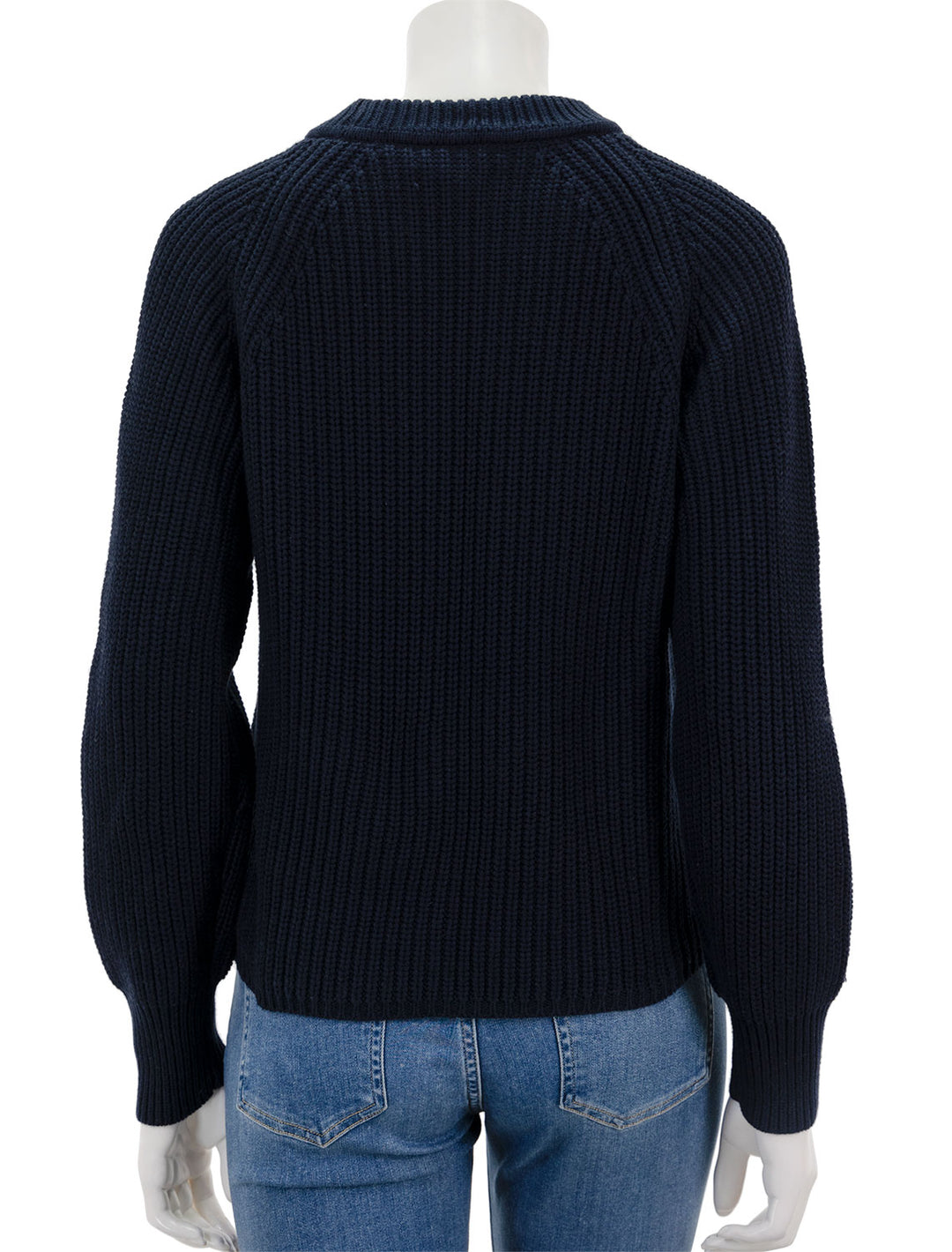 Back view of Alex Mill's Amalie Pullover Sweater in Navy.
