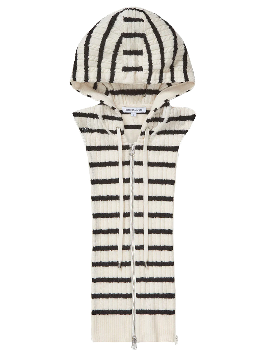 bunny hoodie dickey in off white and black stripe