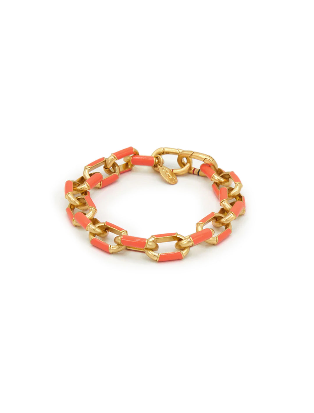 le link coral enamel bracelet