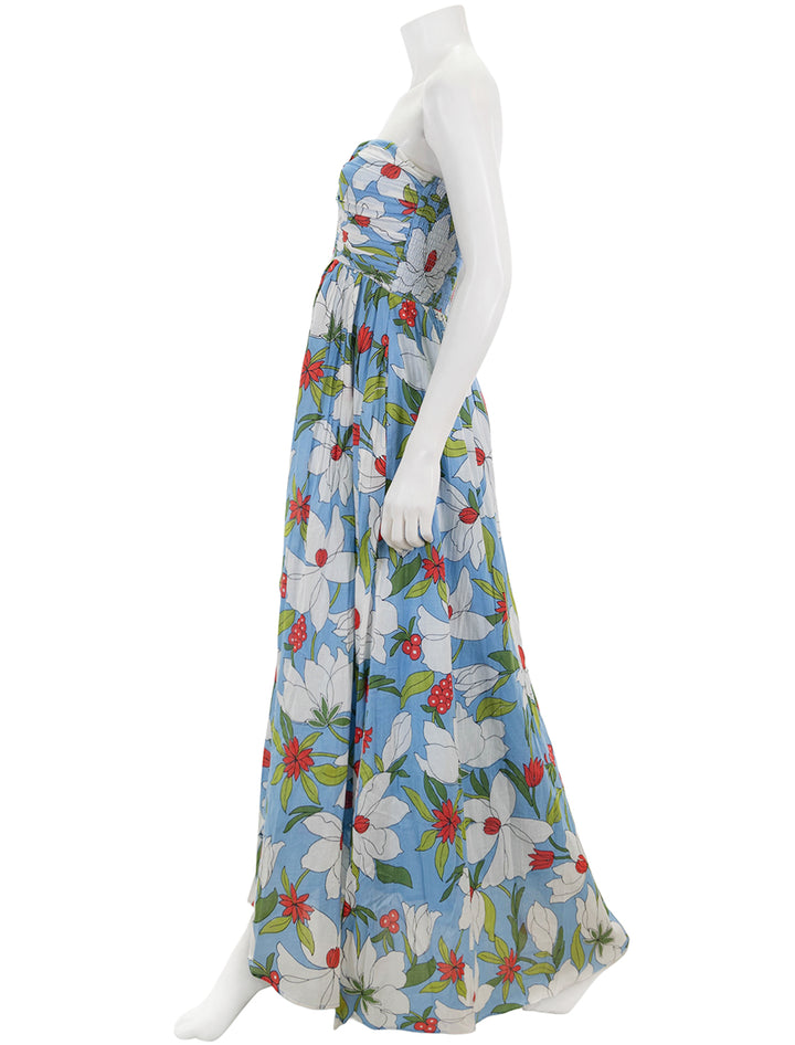 Side view of Banjanan's madison dress in canal.