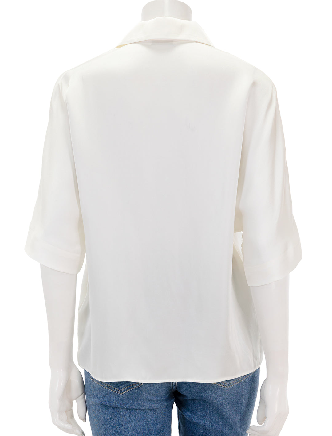 Back view of Anine Bing's julia blouse in ivory.