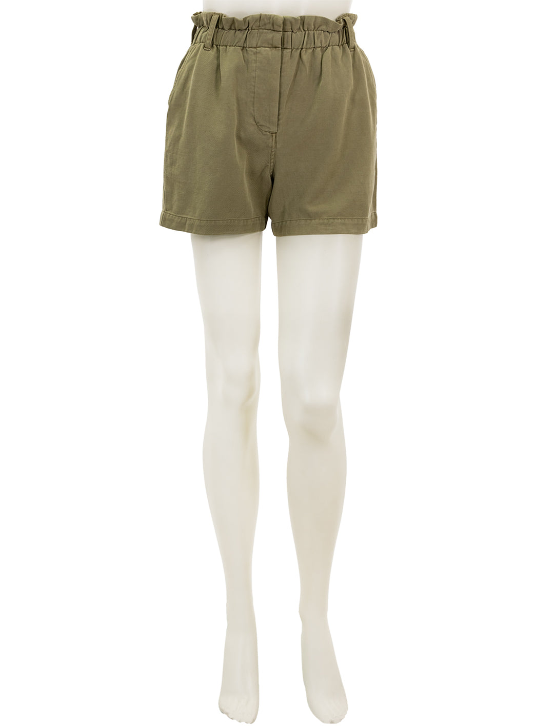 Front view of Rails' monte shorts in canteen.
