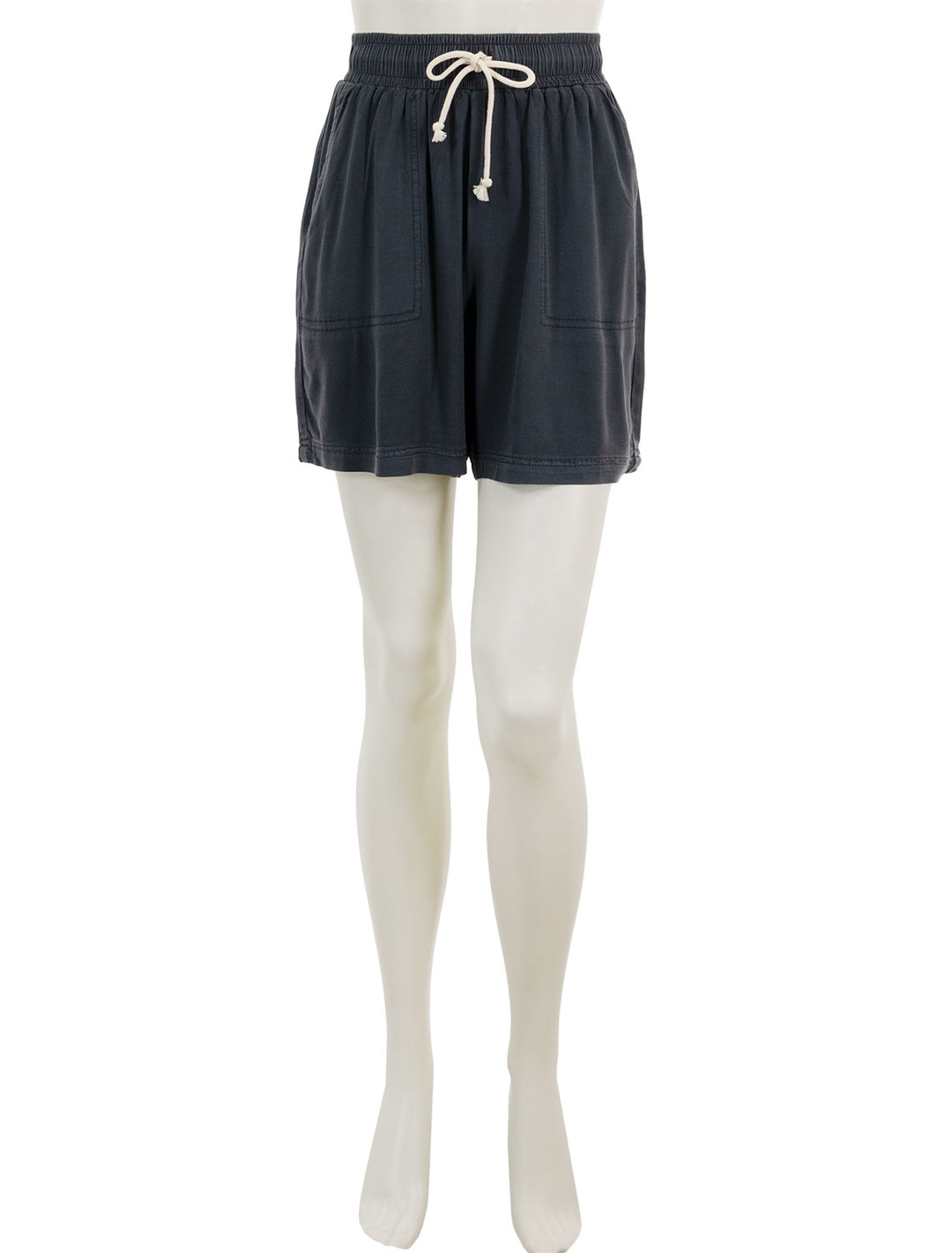Front view of Splendid's Alexia Shorts in Lead.