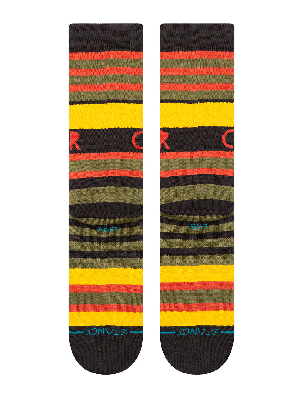 Back view of Stance's elf - son of a nutcracker socks.