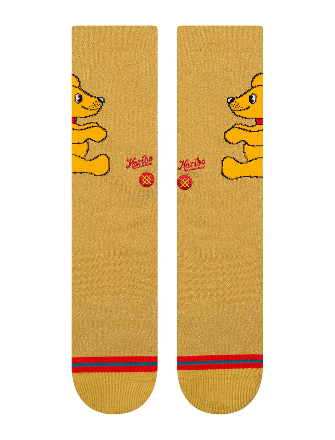 Front view of Stance's gummiebear crew socks.