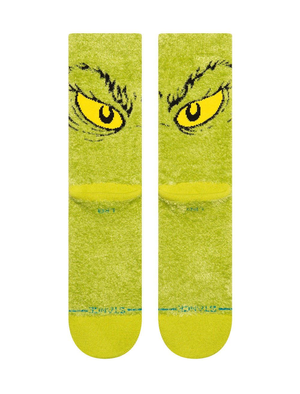 Back view of Stance's da da dagrinch cozy crew socks.