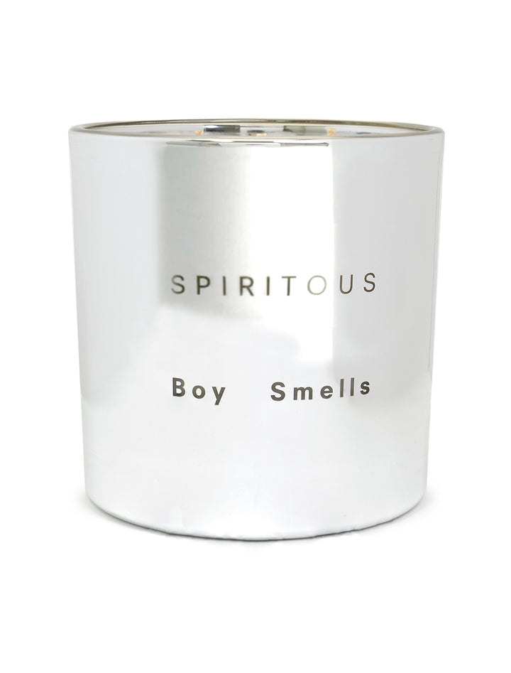 Front view of Boy Smells' spiritous magnum candle.