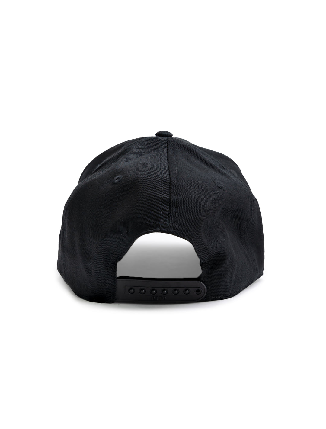 Back view of Recess Apparel's foam front trucker hat in black.